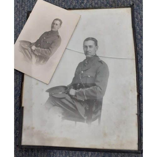 274 - Mixed photographs, drawings and ephemera to include a WWI soldier's photograph, written Uncle Tom, d... 