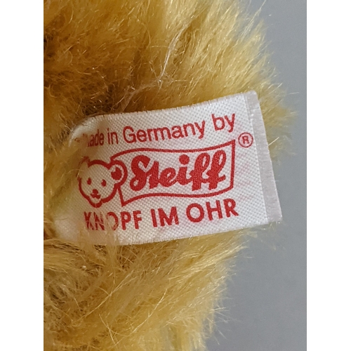 313 - A Steiff musical bear together with a boxed Highgrove bear by Merrythought
Location: 1.4