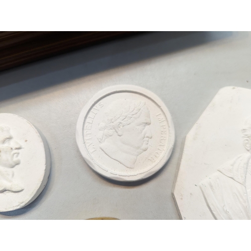 323 - A group of seals to include plaster examples depicting Julius Caesar, Vitellius and a large one of W... 