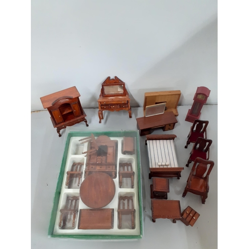 330 - Grove International wooden dolls furniture together with a vintage Roddy doll A/F, toy horses, a mid... 