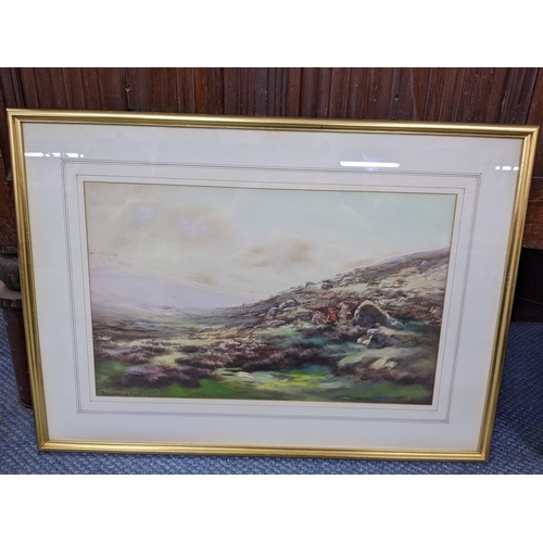 23 - Baragwanath King - A watercolour depicting a country landscape scene, signed to the lower left corne... 