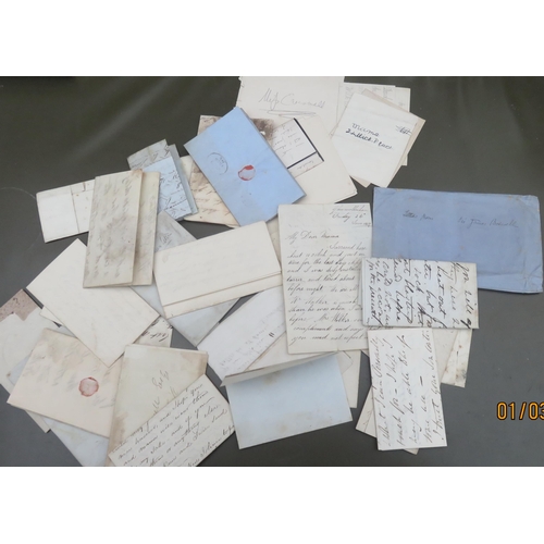 294 - Scottish letter group with 30+ mid to 19th century letters belonging to Thomas Carswell and family w... 