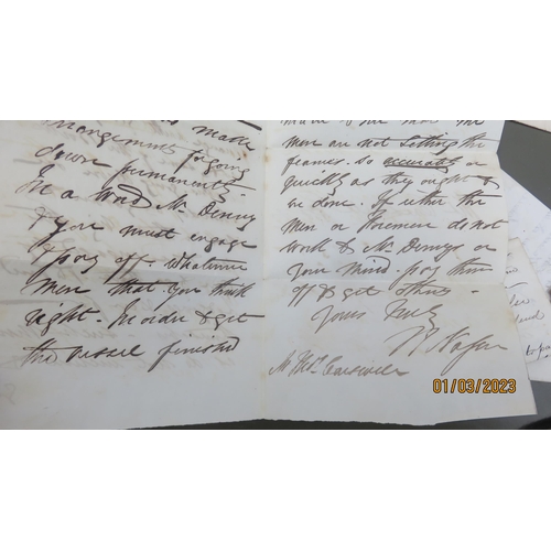 294 - Scottish letter group with 30+ mid to 19th century letters belonging to Thomas Carswell and family w... 