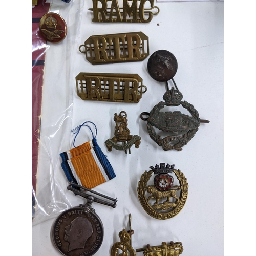 20 - Mixed Military Interest: WWI and later items to include a 1914-1918 British War Medal awarded to S4-... 