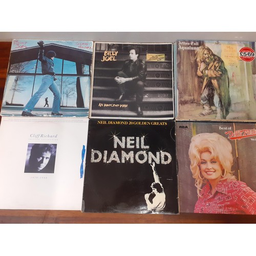 132 - A quantity of LPs mainly 1970s to include Neil Diamond, Dolly Parton, Elton John, Cliff Richard, Cla... 