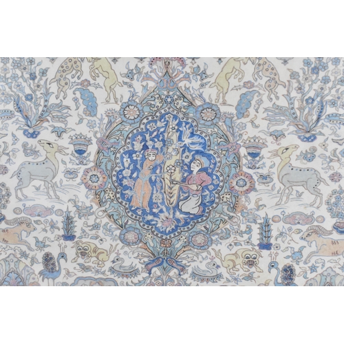 406 - An original watercolour design for An Oriental Persian carpet for Nils Nessim, by Dorothy Huffner, w... 