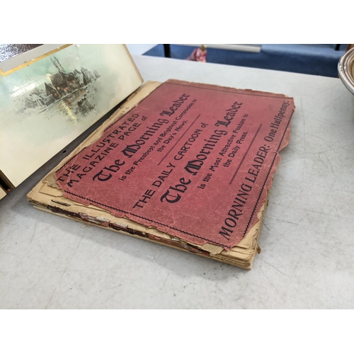 465 - An Edwardian photograph album together with a 'Humors of History' book A/F
Location: 1.2