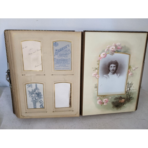 465 - An Edwardian photograph album together with a 'Humors of History' book A/F
Location: 1.2