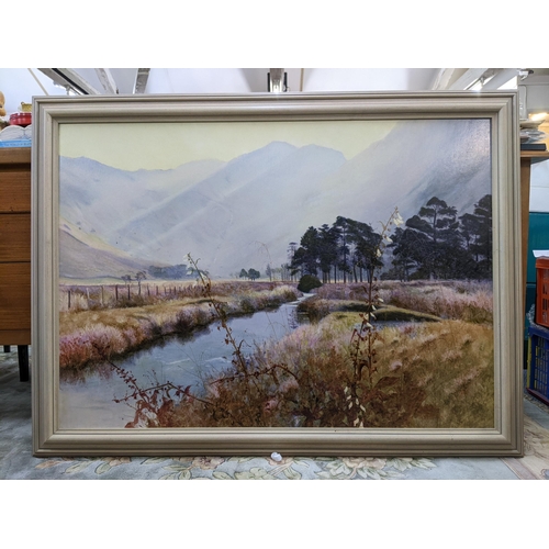 488 - John Lacoux - a landscape signed and dated '89 oil on board Location: ROS