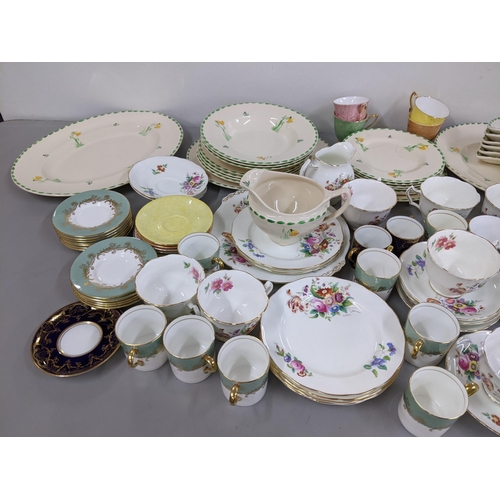 506 - Decorative ceramics to include Coalport June Time coffee set, various teaware, and a hand painted pa... 