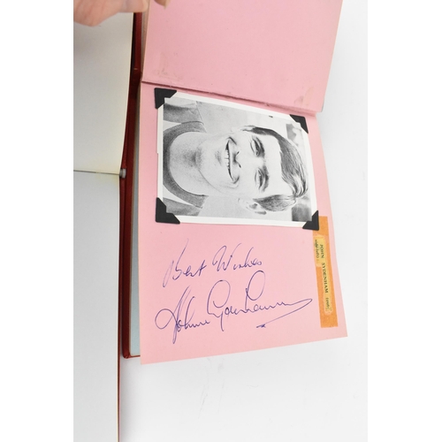 197 - Two 1960s/70s autograph books of mainly British Football teams such as Chelsea, Southampton, Manches... 