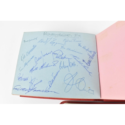 197 - Two 1960s/70s autograph books of mainly British Football teams such as Chelsea, Southampton, Manches... 
