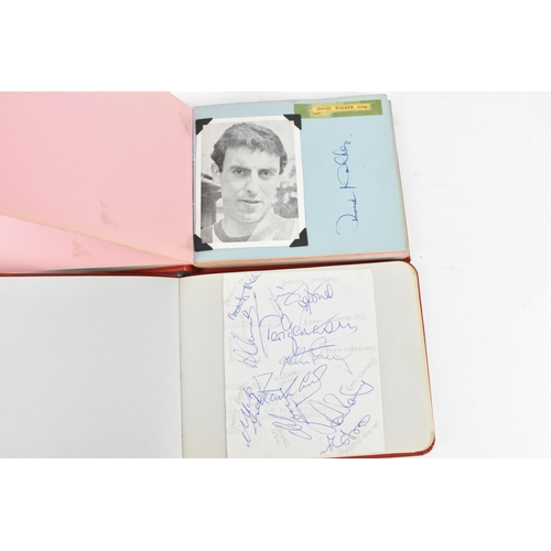 197 - Two 1960s/70s autograph books of mainly British Football teams such as Chelsea, Southampton, Manches... 