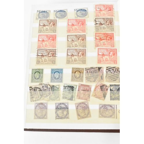 198 - A stamp album containing twenty-two penny blacks, a collection of penny reds, blue two pence, ivory ... 