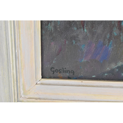 211 - Annabel Gosling (b. 1942) British
'Evening Interior, Spain', oil on canvas, signed lower left, 45 cm... 