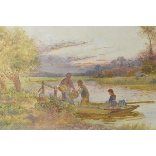 212 - Walter Stuart Lloyd (1845-1959) British
'Golden Cottage on the river Arun', signed lower right, wate... 