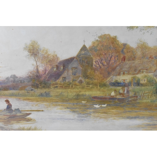 212 - Walter Stuart Lloyd (1845-1959) British
'Golden Cottage on the river Arun', signed lower right, wate... 