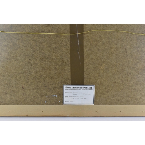 212 - Walter Stuart Lloyd (1845-1959) British
'Golden Cottage on the river Arun', signed lower right, wate... 