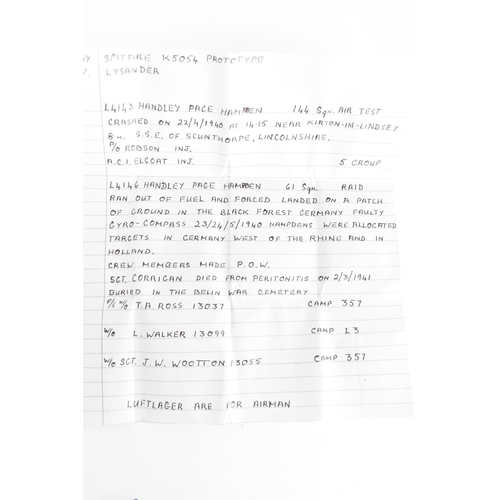 231 - Three WWII prisoner of war aircraft models, to include one of a black Spitfire K5054 prototype, a We... 