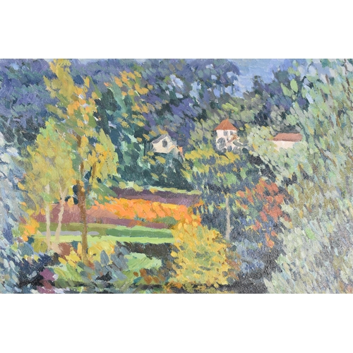 235 - Annabel Gosling (b. 1942) British
'The Lot near Cahors', depicting the French riverside with various... 