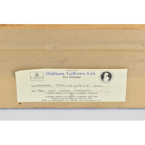 235 - Annabel Gosling (b. 1942) British
'The Lot near Cahors', depicting the French riverside with various... 