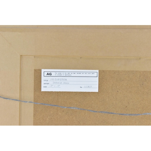 237 - Deborah Jones (1921-2012) British
'JG Capstick', depicting an antique shop entrance on a street, sig... 