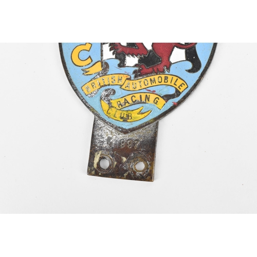 244 - A 20th century Singapore Merlion lion fish car mascot, with wings either side, the central part havi... 