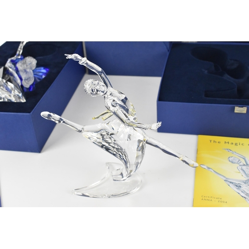258 - Three Swarovski CSC dancer figures, designed by Anton Hirzinger, comprising Magic of Dance 2002 'Isa... 