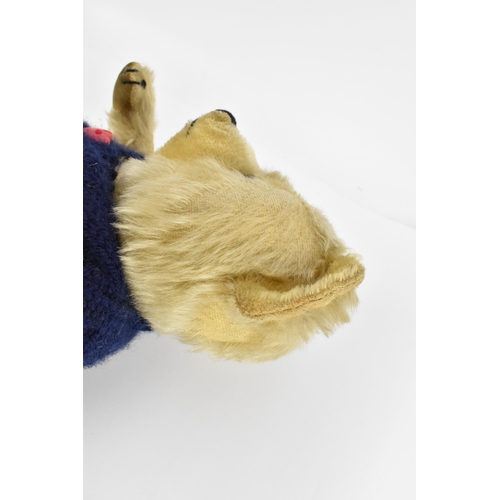 127 - A vintage Chiltern Ting-a-Ling teddy bear circa 1950's with orange and black eyes, short mohair muzz... 