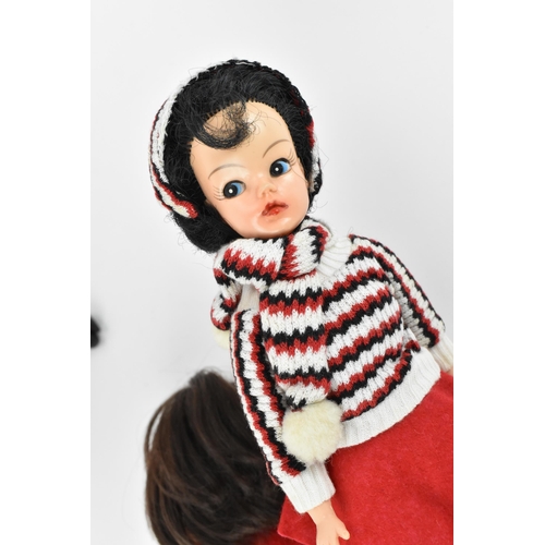 218 - A collection of three 1960s/70s Sindy dolls, in various outfits to include, 'shorty nighty', 'Lunch ... 