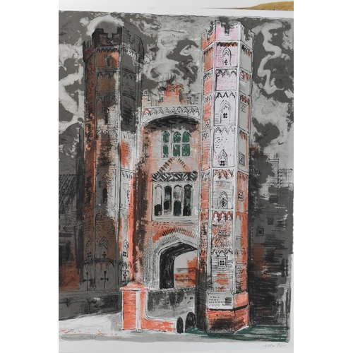 236 - John Piper (1903-1992) British
Oxburgh Hall, signed in pencil to margin bottom right, lithograph, wi... 