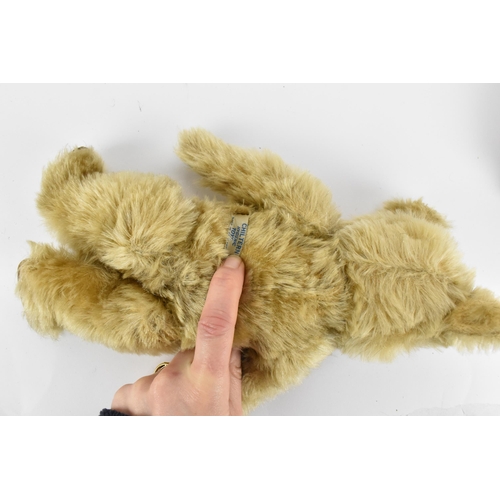 274 - A small collection of children's soft toys to include a Chiltern bear, with blonde mohair, stitched ... 