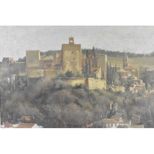 275 - Dennis Syrett (b. 1934) British
'The Alahambra Palace', oil on canvas, signed and dated 1975 bottom ... 