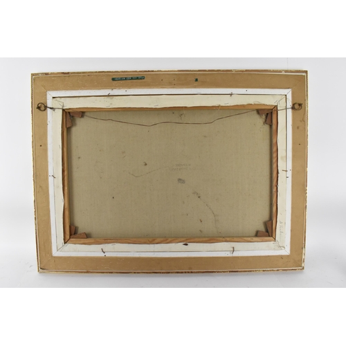 279 - Doris Clare Zinkeisen (1898-1991) Scottish
 'Heading for the Start', equestrian racing theme, oil on... 