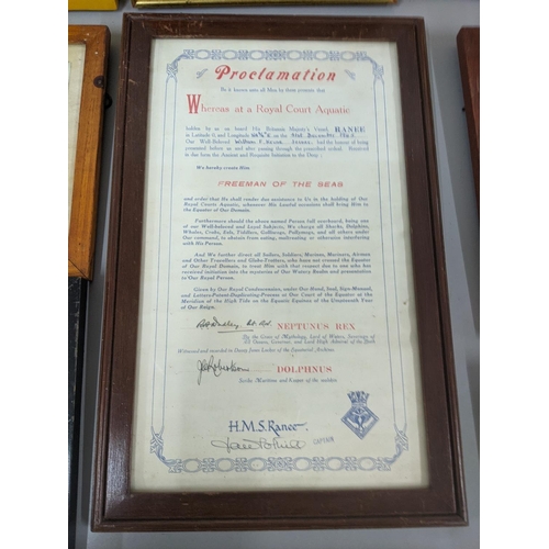 205 - A collection of WWII Polish related items to include photographs, medals, badges and a certificate f... 