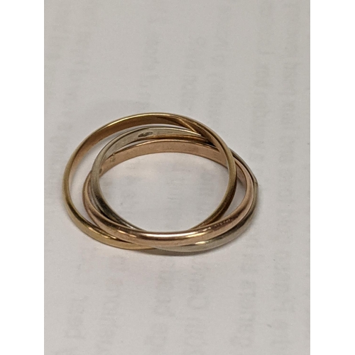 8 - A 9ct gold buckle ring together with a 9ct gold Russian ring, total weight 6.0g
Location: CAB2