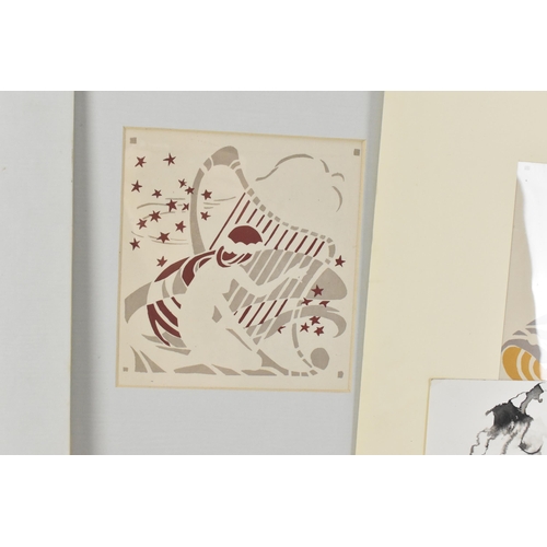 250 - A small collection of works on paper, to include a pencil sketch by Bartholomeo Pinelli (1781-1835),... 