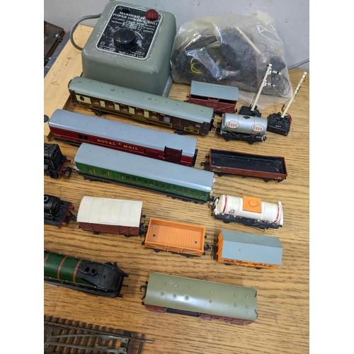 1 - A Hornby Dublo 00 gauge train set to include three engines, carriages, track and accessories Locatio... 