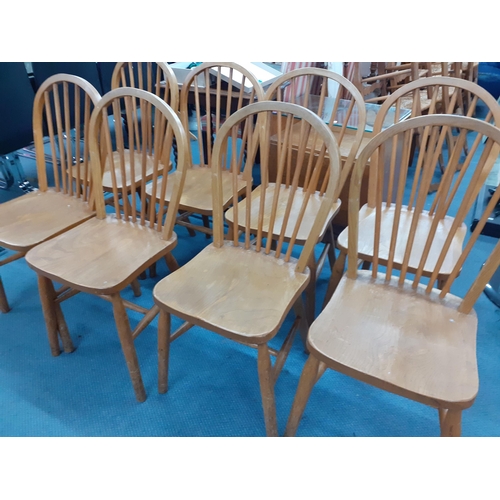 167 - A set of eight Ercol inspired elm and beech stick back chairs
Location:A2B