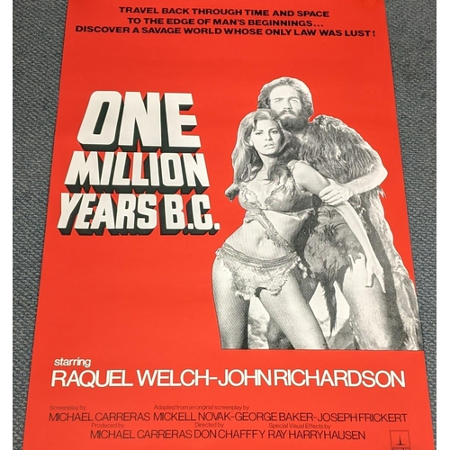 26 - A One Million Years BC 1966 film poster, an original British, one sheet poster, 27 x 40 inches

This... 