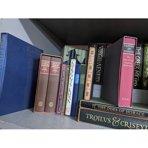 278 - Books- A collection of Folio Society books to include various book sets of Giorgio Vasari - Lives of... 