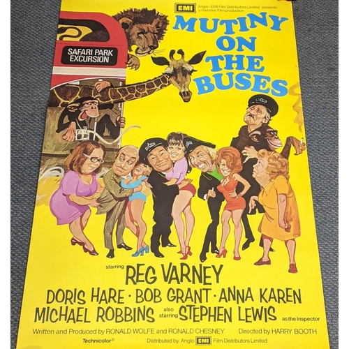 31 - A Mutiny on the Buses 1972 film poster, an original British, one sheet poster, 27 x 40 inches

This ... 