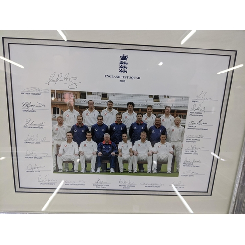 38 - Cricket related pictures to include a signed Darren Gough limited edition print and others together ... 