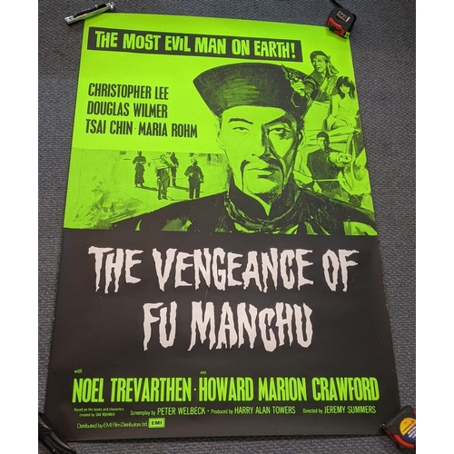 56 - The Vengeance of Fu Man Chu-A 1972 film poster, an original British, one sheet poster, 27 x 40 inche... 