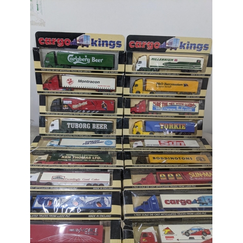 58 - A collection of various Cargo Kings lorries to include Nestle Yorkie, Montracon, Tuborg Beer and oth... 