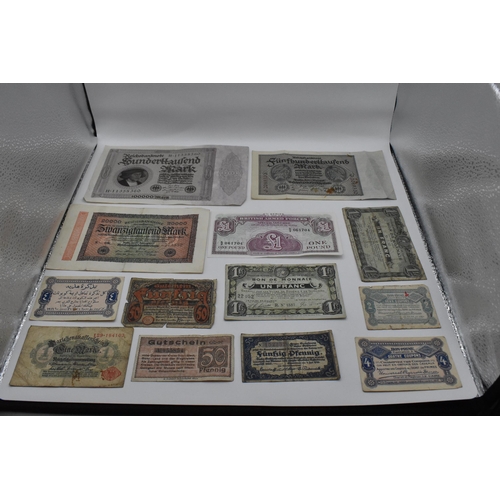 155 - A collection of 19th century and later banknotes to include a 1898 and 1910 Russian 100 Rubles depic... 