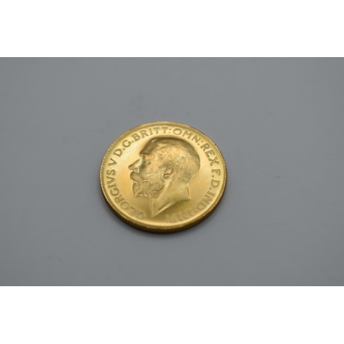 164 - THIS LOT HAS BEEN WITHDRAWN 

United Kingdom - George V (1910-1936) Full sovereign, dated 1913, Lond... 