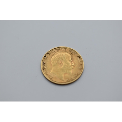 168 - United Kingdom - Edward VII (1901-1910) half sovereign, dated 1903, London Mint