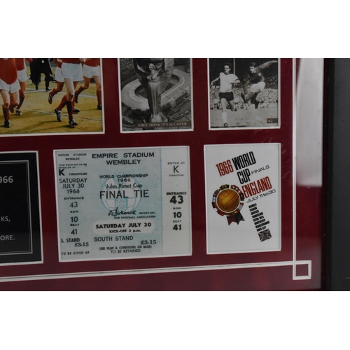 191 - A 1966 World Cup photograph of the England team, signed by eleven footballers part of the team, alon... 