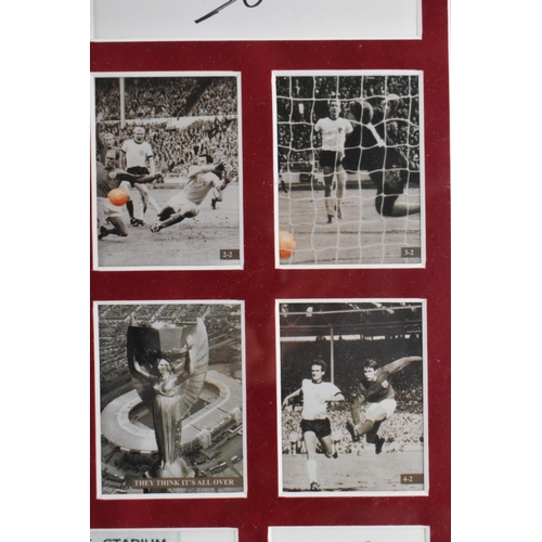 191 - A 1966 World Cup photograph of the England team, signed by eleven footballers part of the team, alon... 